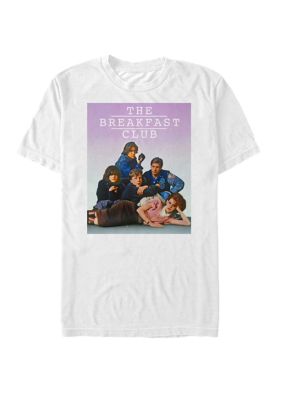 The Breakfast Club Men's Group Pose Faded Background Short Sleeve T-Shirt