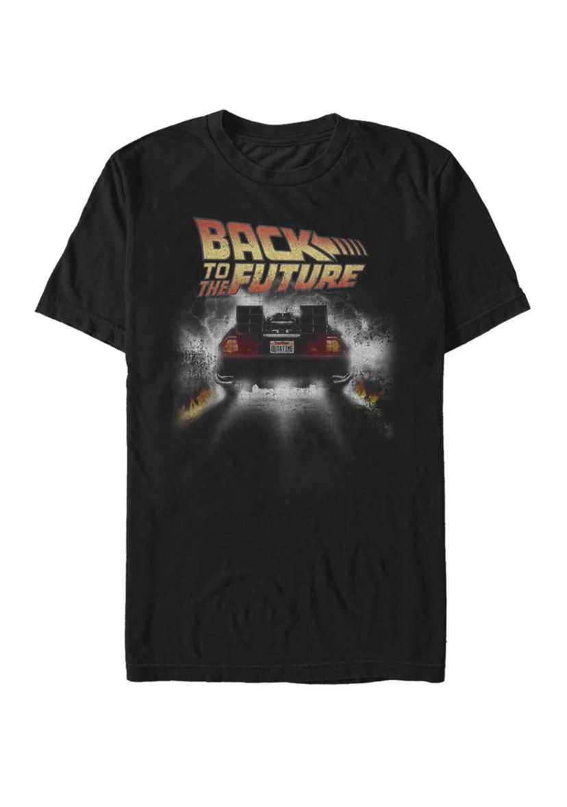 Vintage DeLorean Peel Out Short Sleeve T-Shirt 