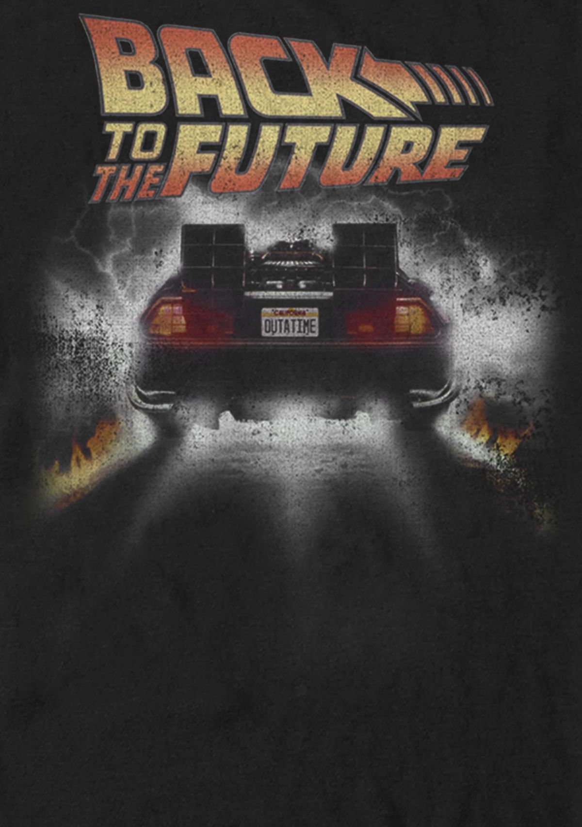 Vintage DeLorean Peel Out Short Sleeve T-Shirt 