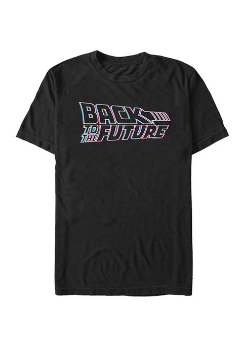 Back to the Future 3DColor Logo Graphic T-Shirt
