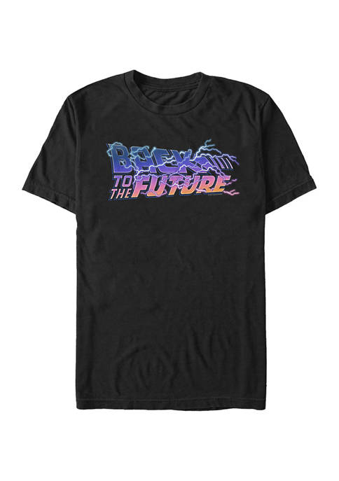 Back to the Future Lightning Logo Graphic T-Shirt