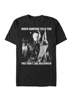 Halloween Men's Big & Tall Michael Myers Mood Short Sleeve Graphic T-Shirt, Black, 3XL