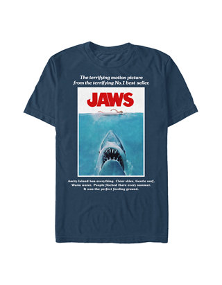 JAWS  T-Shirt  camiseta cotton officially licensed 