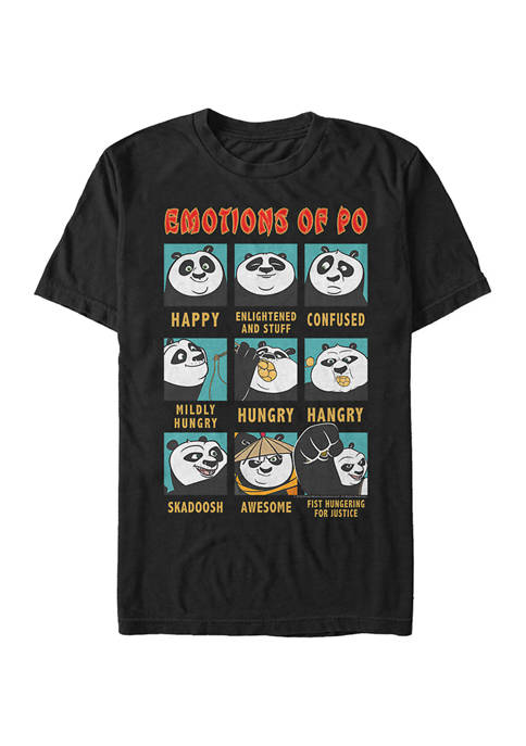 Kung Fu Panda Emotions of Po Graphic T-Shirt