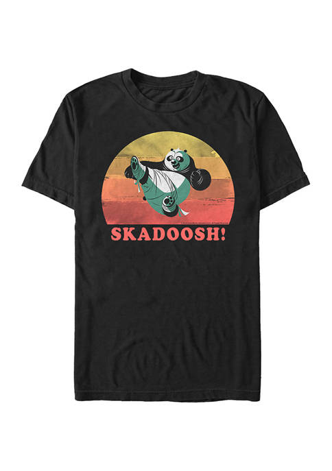 Vintage Sunset Panda Graphic T-Shirt