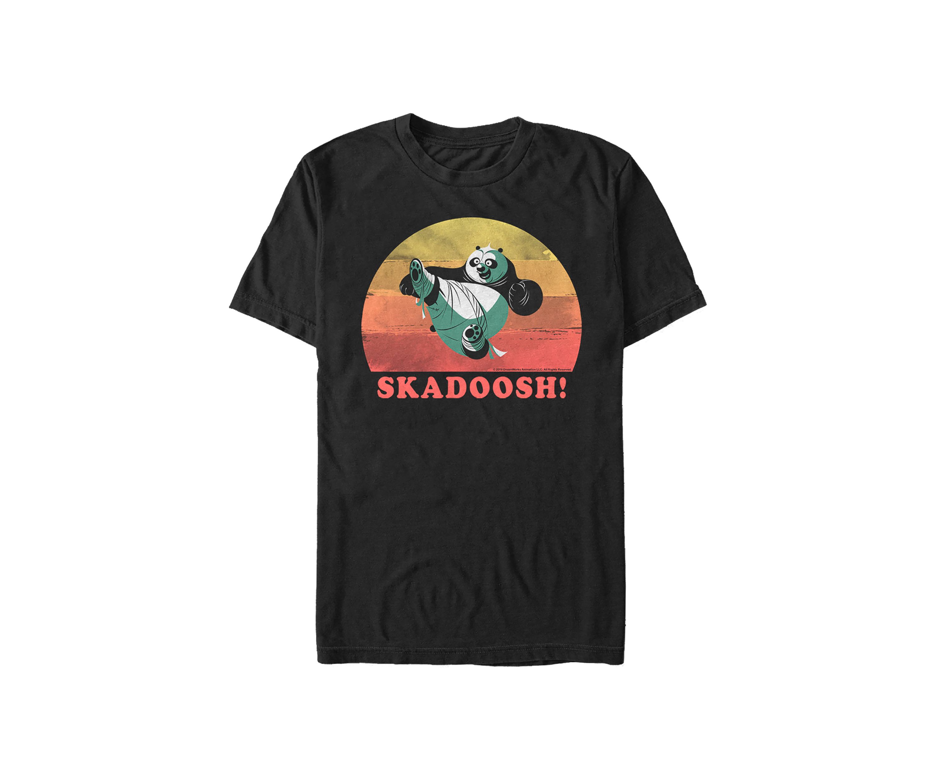 Vintage Sunset Panda Graphic T-Shirt