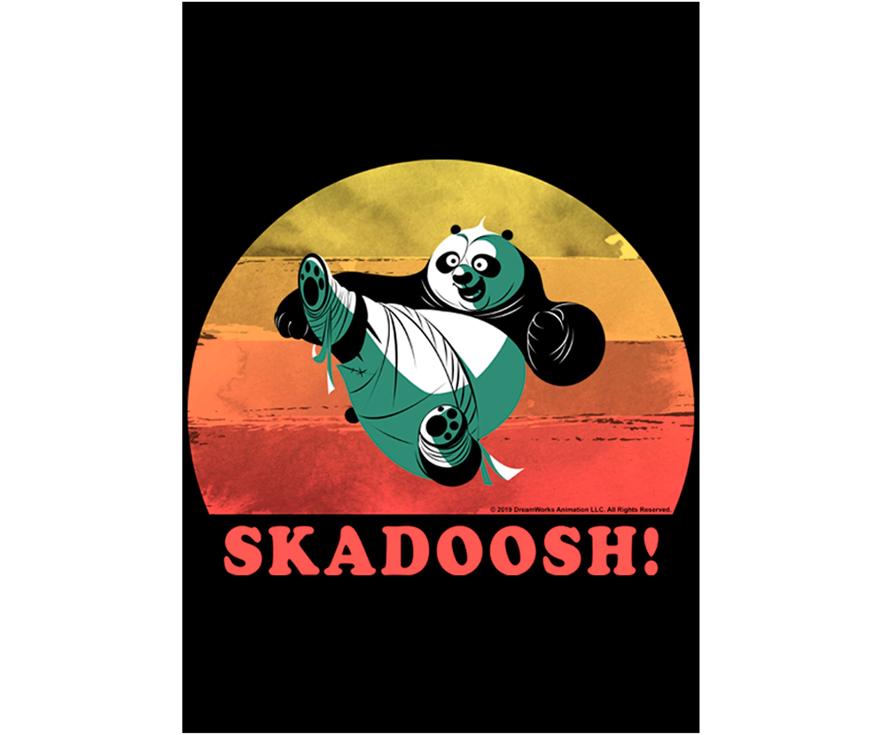 Vintage Sunset Panda Graphic T-Shirt