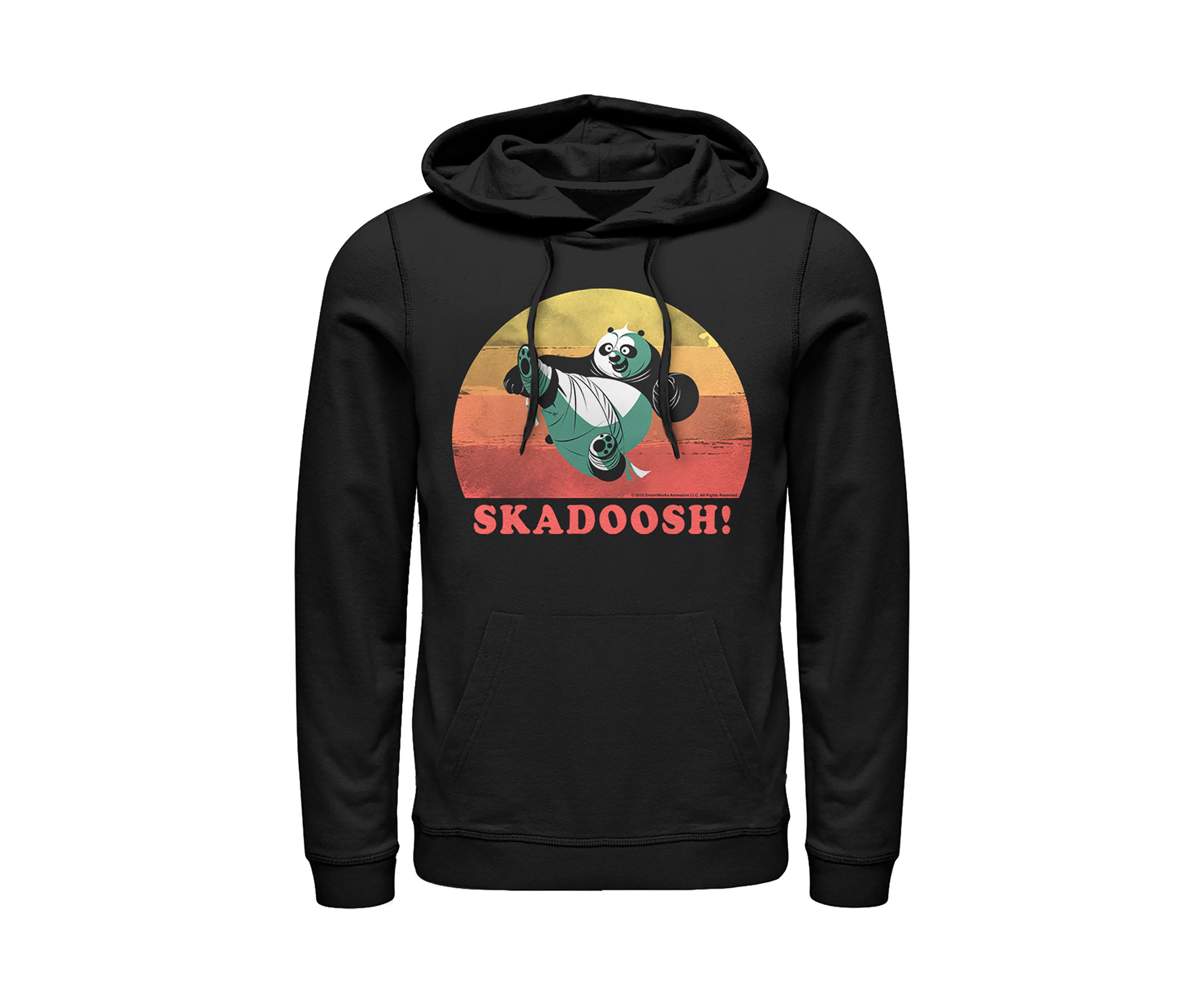 Vintage Sunset Panda Graphic Hoodie