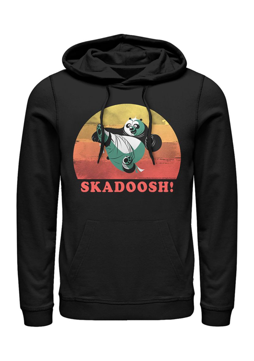 Vintage Sunset Panda Graphic Hoodie