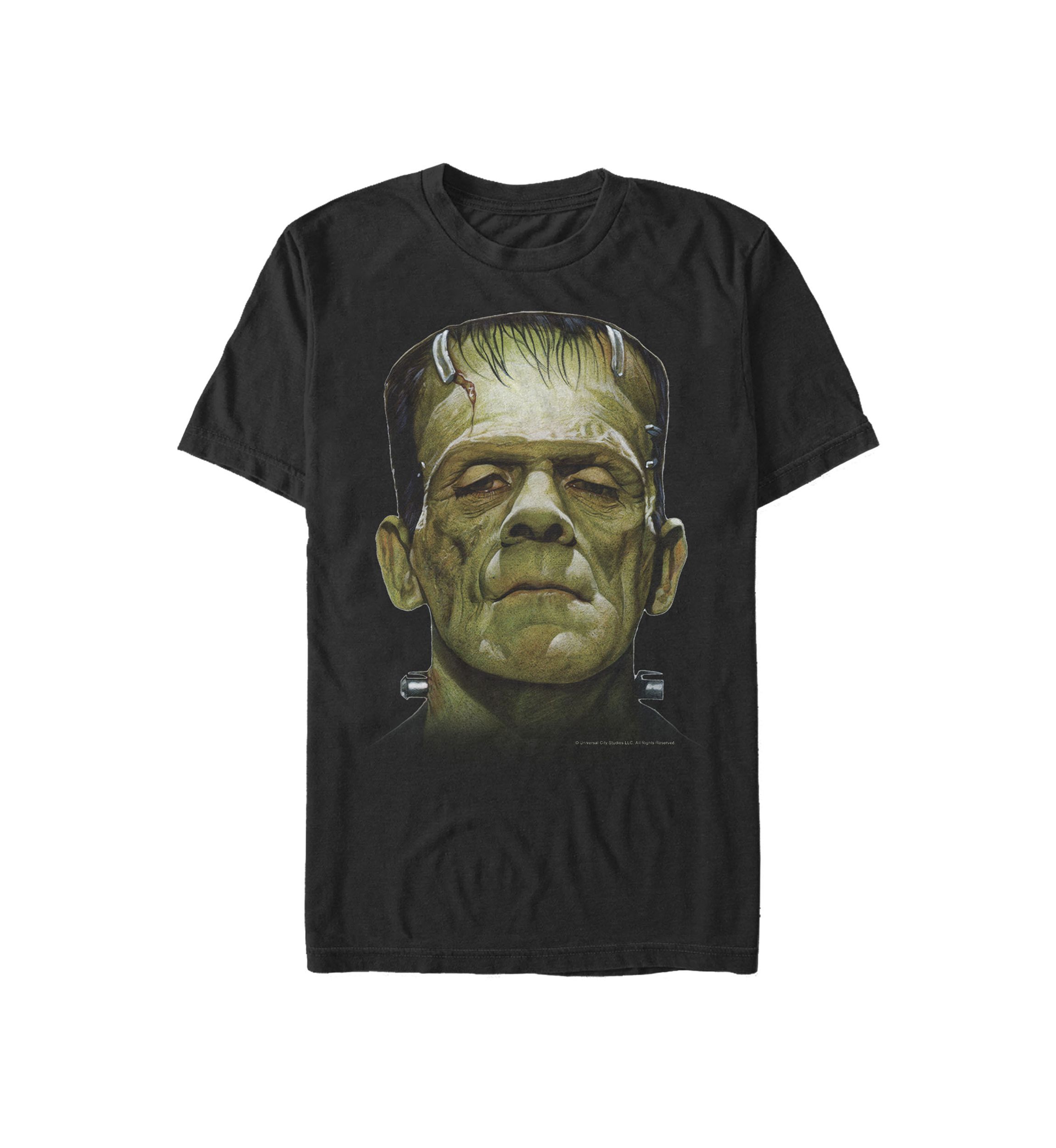 Big & Tall Frankenstein Big Face Short Sleeve Graphic T-Shirt