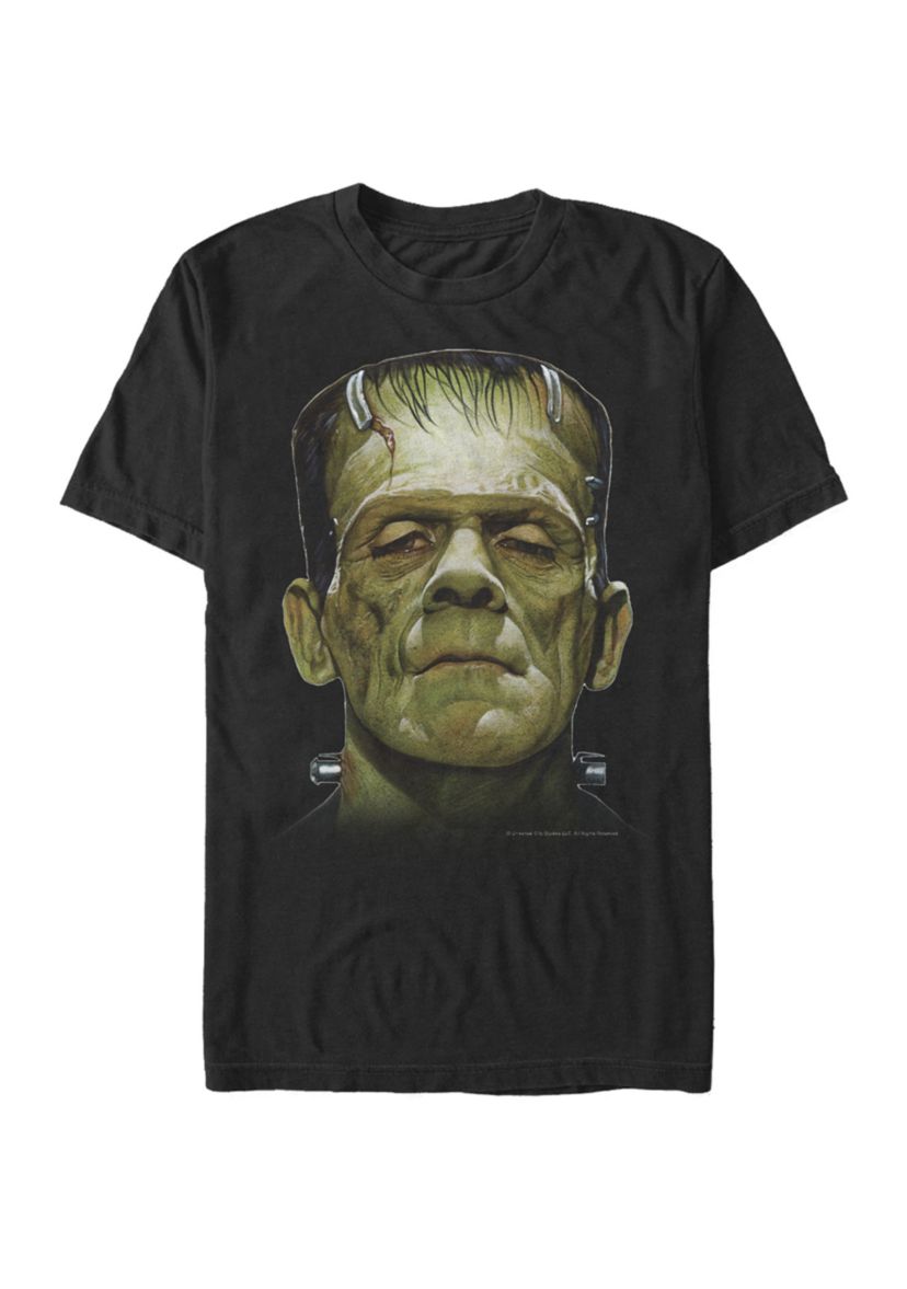 Big & Tall Frankenstein Big Face Short Sleeve Graphic T-Shirt