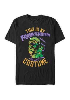 Universal Monsters Men's Big & Tall Frankenstein Halloween Costume Short Sleeve Graphic T-Shirt, Black, 3XL