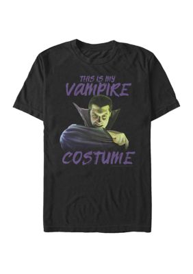 Universal Monsters Men's Big & Tall Vampire Dracula Halloween Costume Short Sleeve Graphic T-Shirt, Black, 3XL