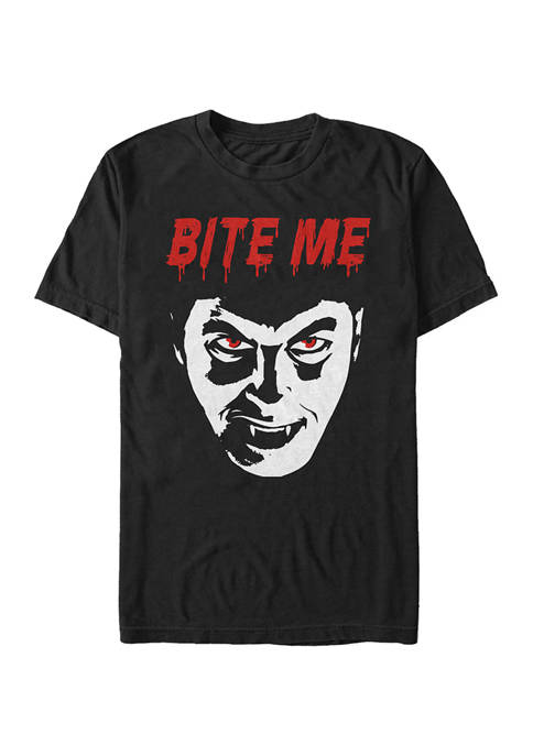 Universal Monsters Dracula Bite Me Graphic T-Shirt