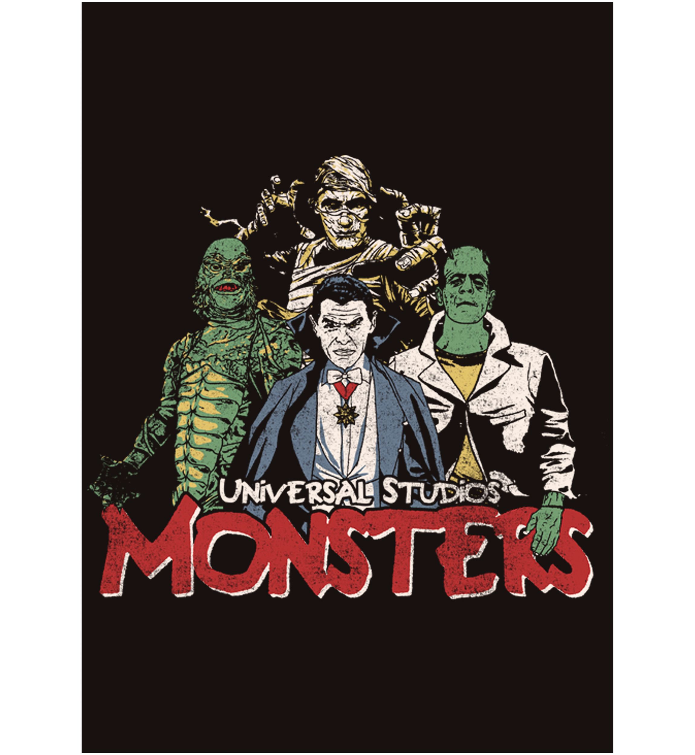Vintage Monsters Graphic T-Shirt