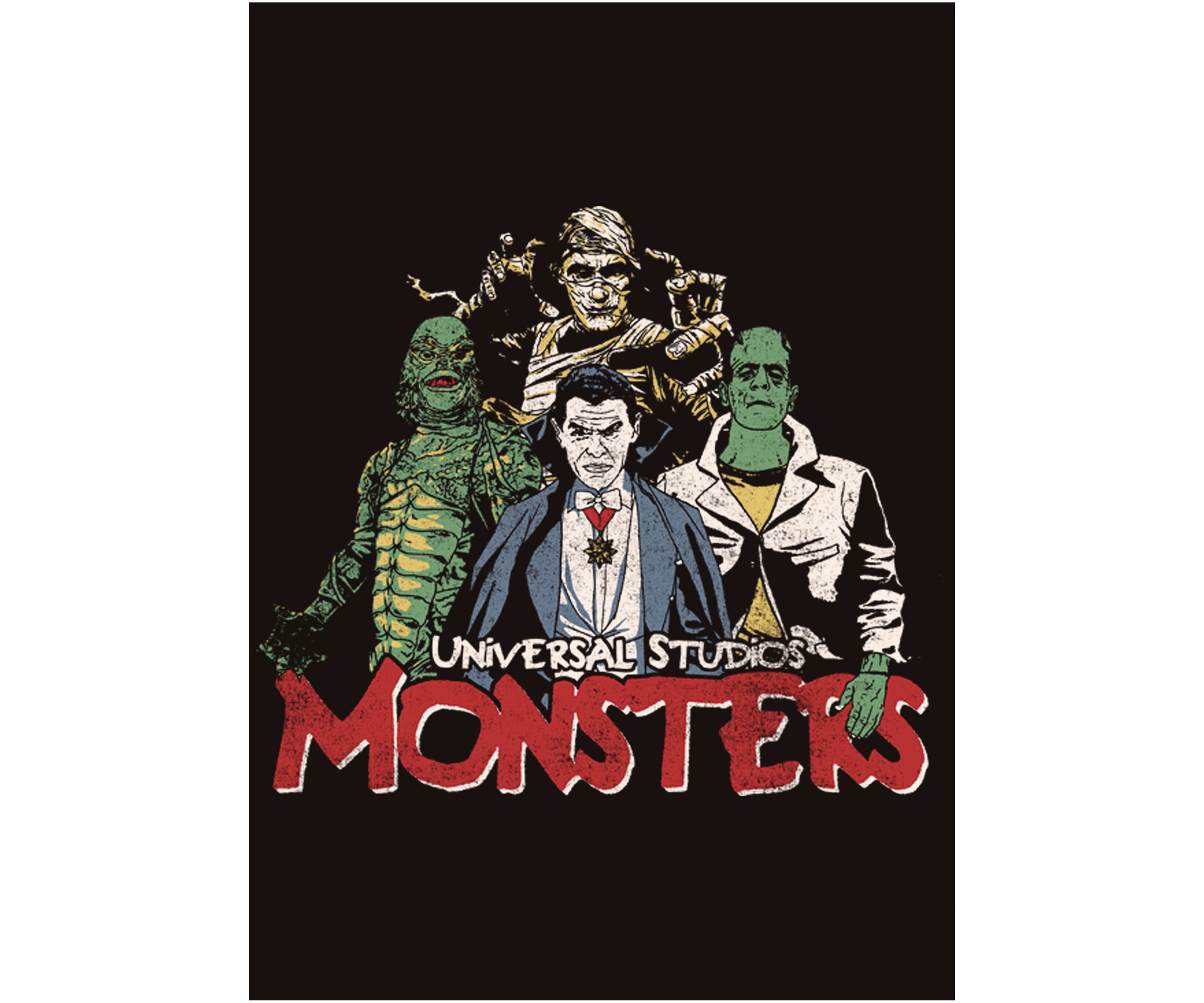Vintage Monsters Graphic T-Shirt