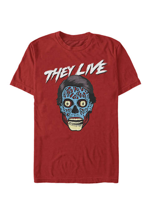 Fifth Sun They Live Alien Face Graphic T-Shirt