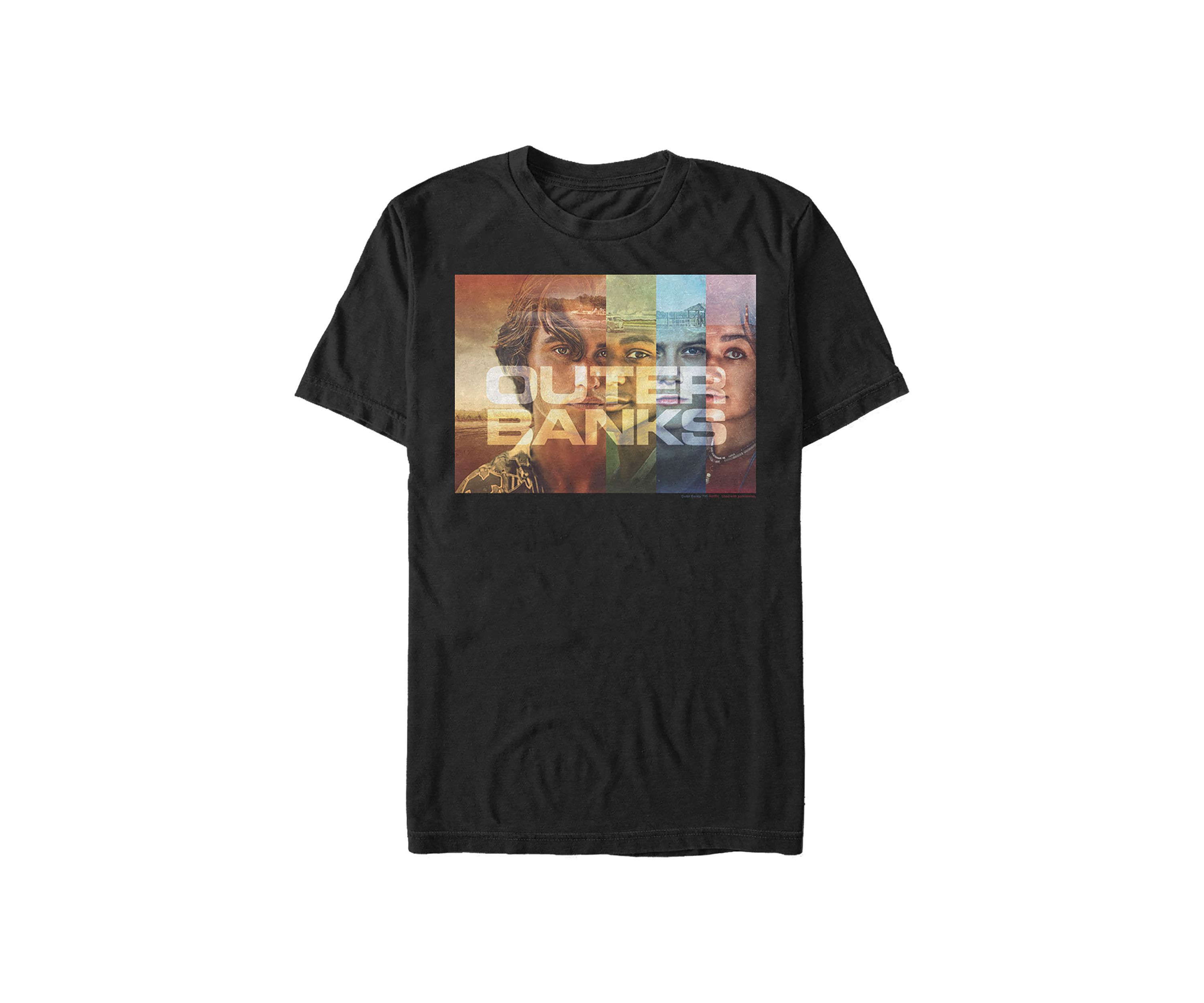 Juniors Outer Banks Cover Poster Graphic T-Shirt