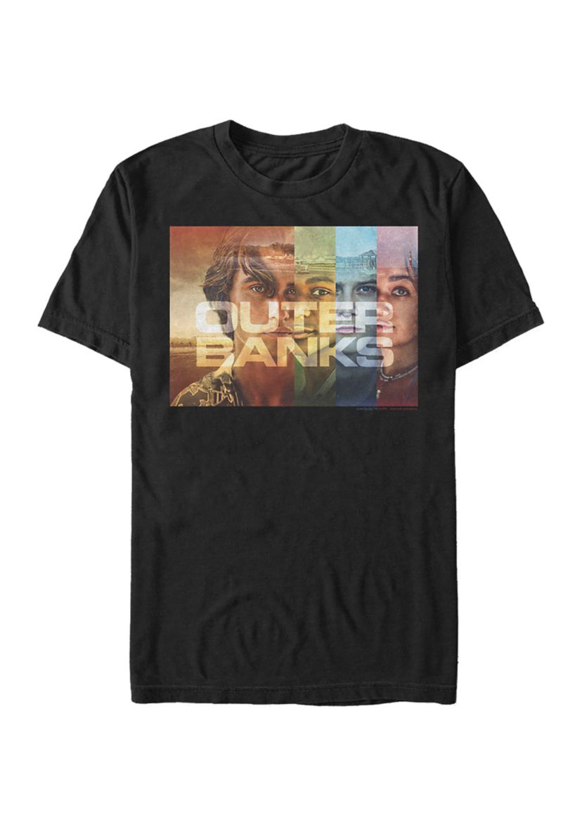 Juniors Outer Banks Cover Poster Graphic T-Shirt