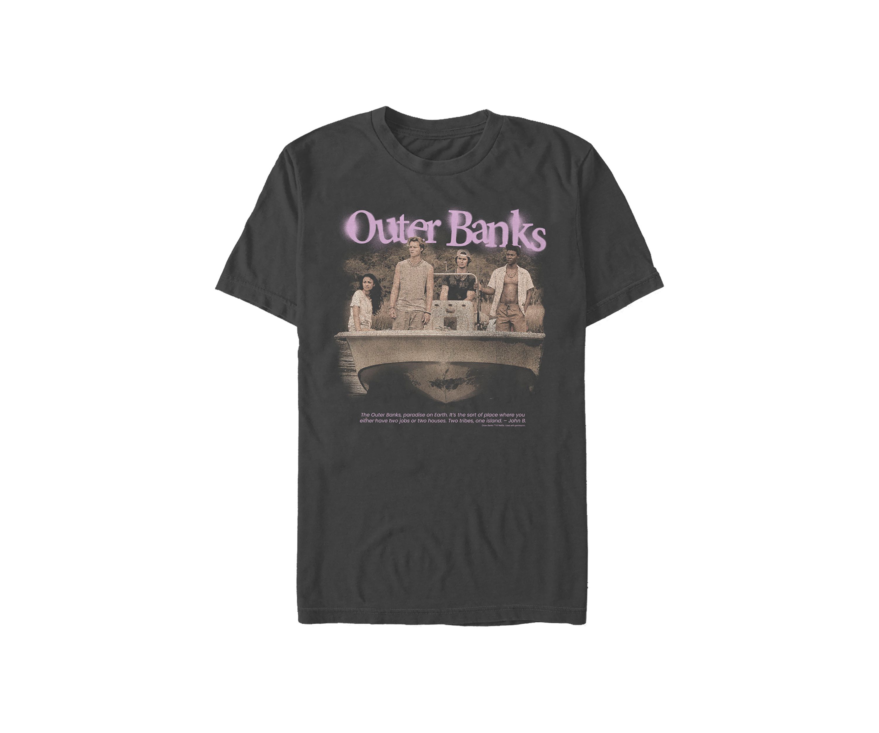 Juniors OBX Spraypaint Graphic T-Shirt