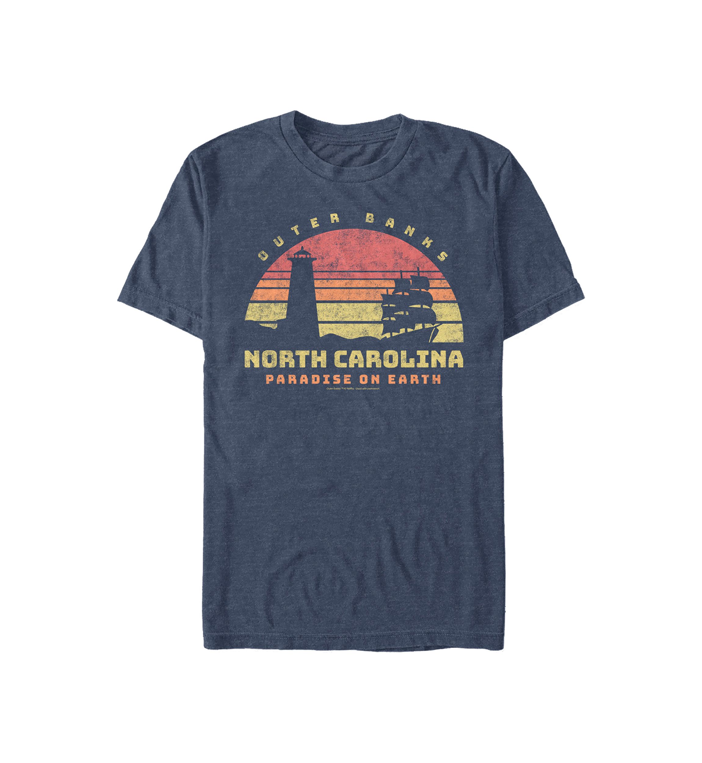 Juniors Outer Banks NC Tourist Graphic T-Shirt