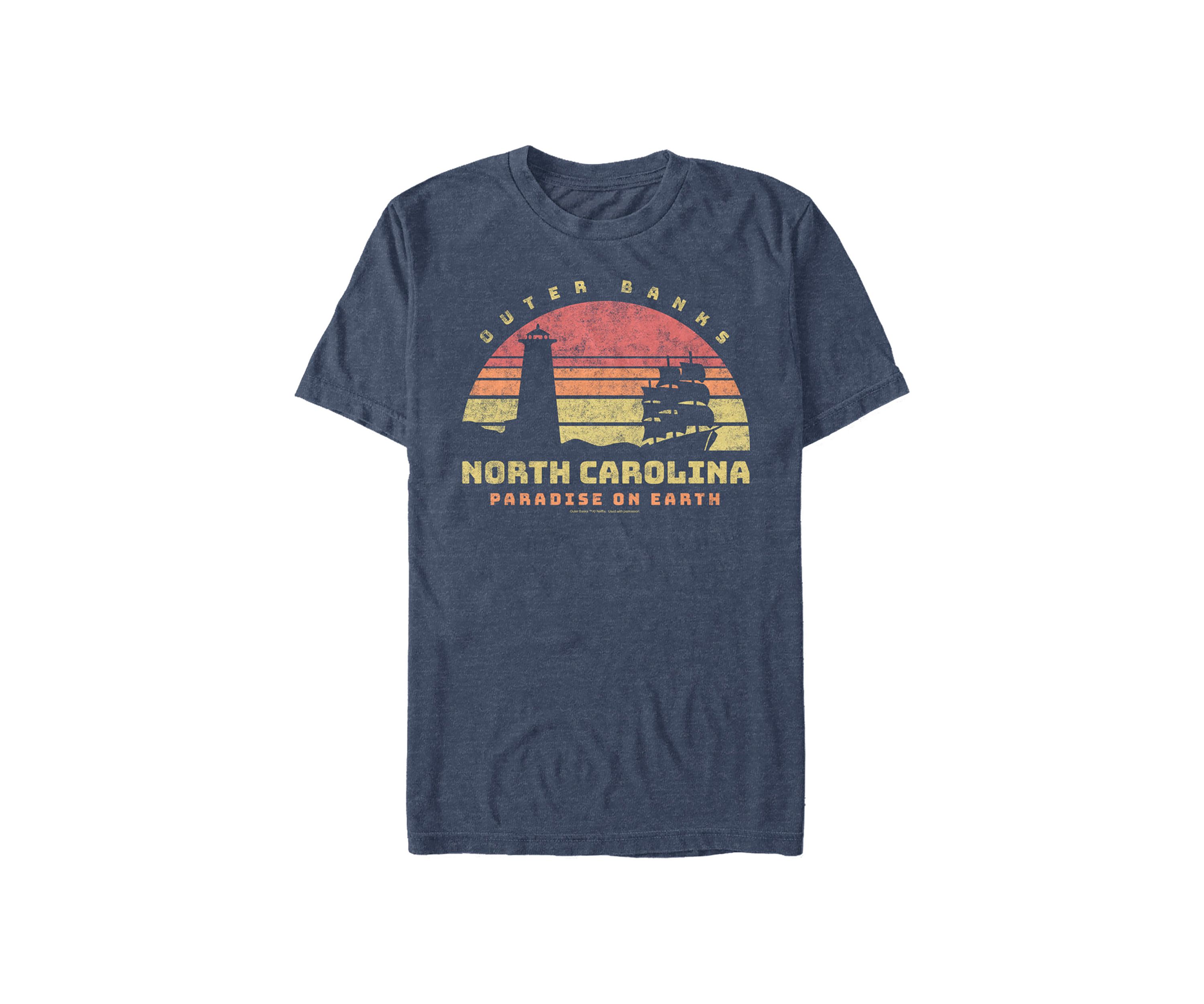 Juniors Outer Banks NC Tourist Graphic T-Shirt