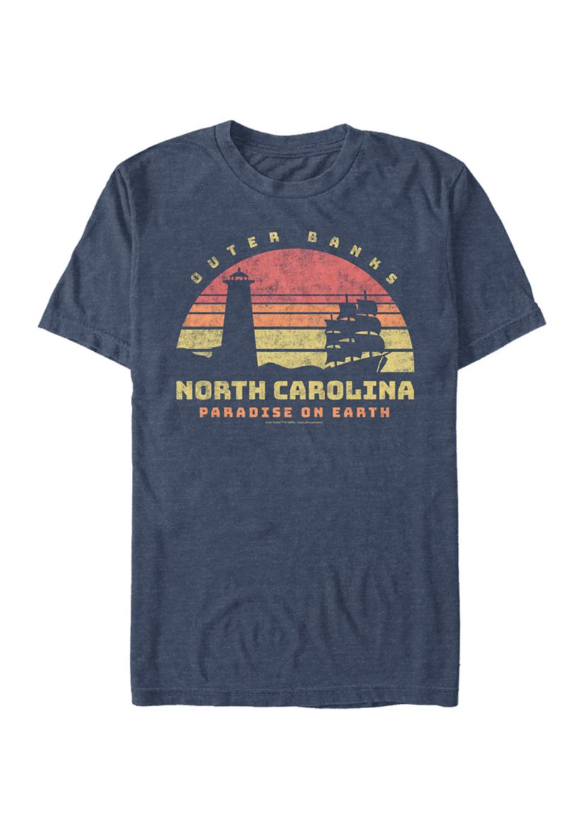 Juniors Outer Banks NC Tourist Graphic T-Shirt