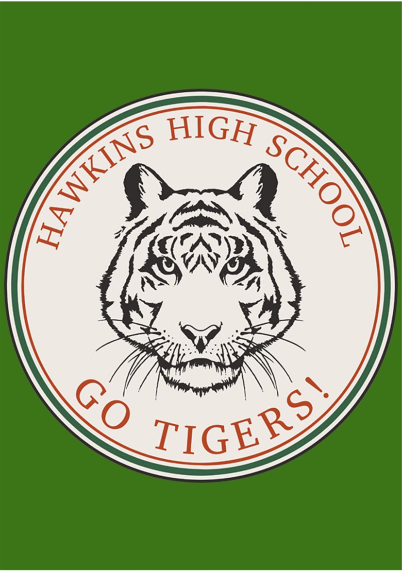 Hawkins Go Tigers Short Sleeve Graphic T-Shirt