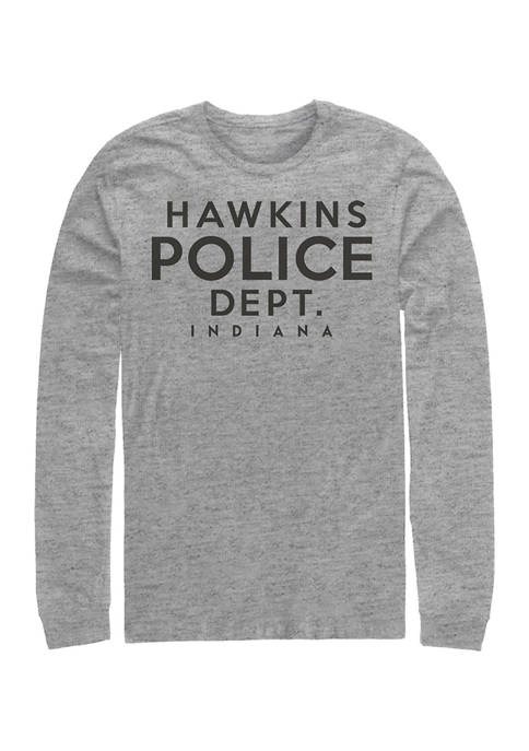 Stranger Things Hawkins Police Department Long Sleeve Graphic