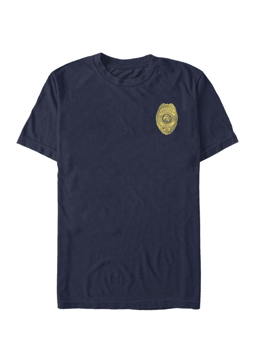 Hawkins Police Badge Short Sleeve Graphic T-Shirt