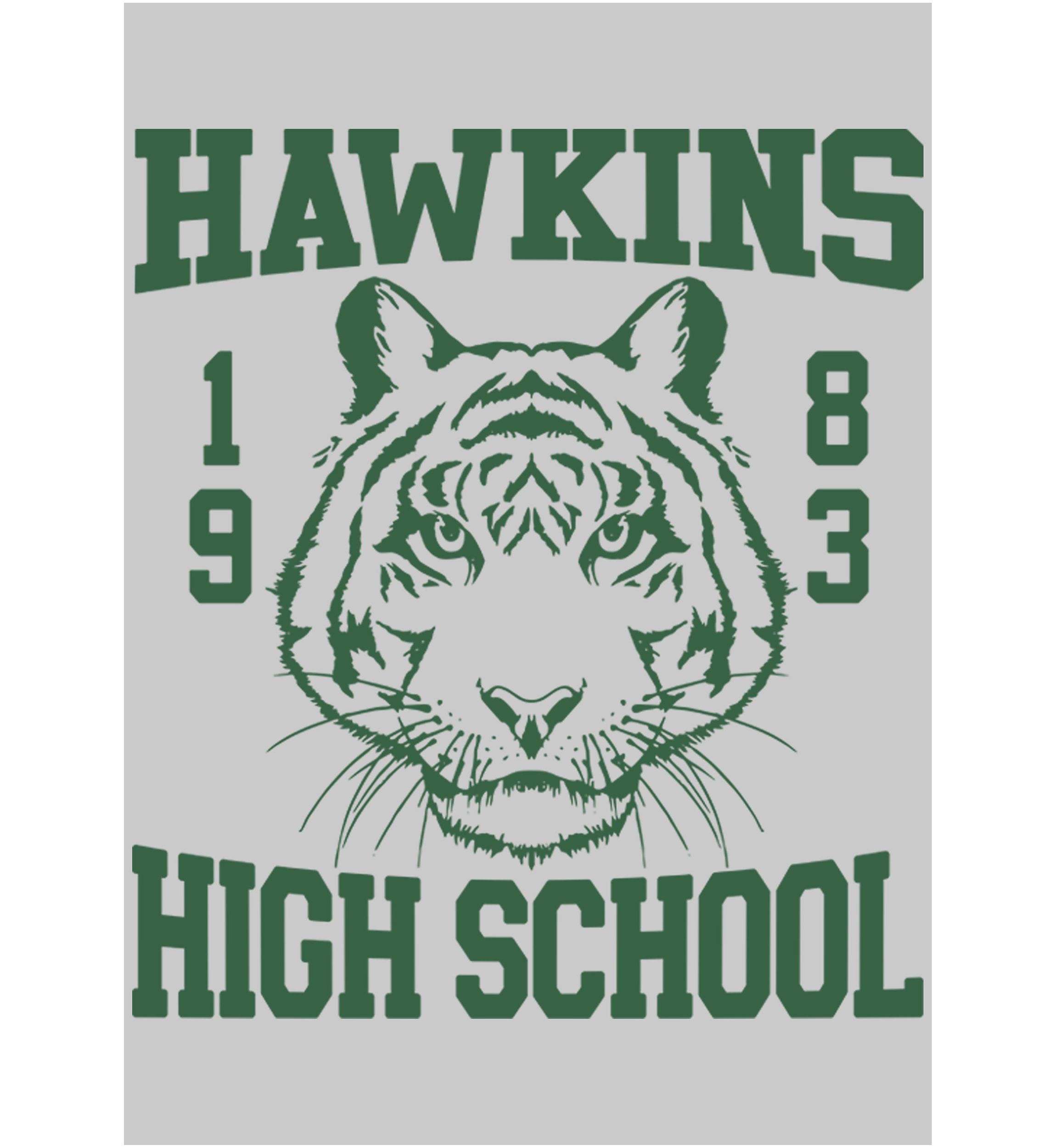 Hawkins High Tiger 1983 Crew Graphic Fleece Sweatshirt