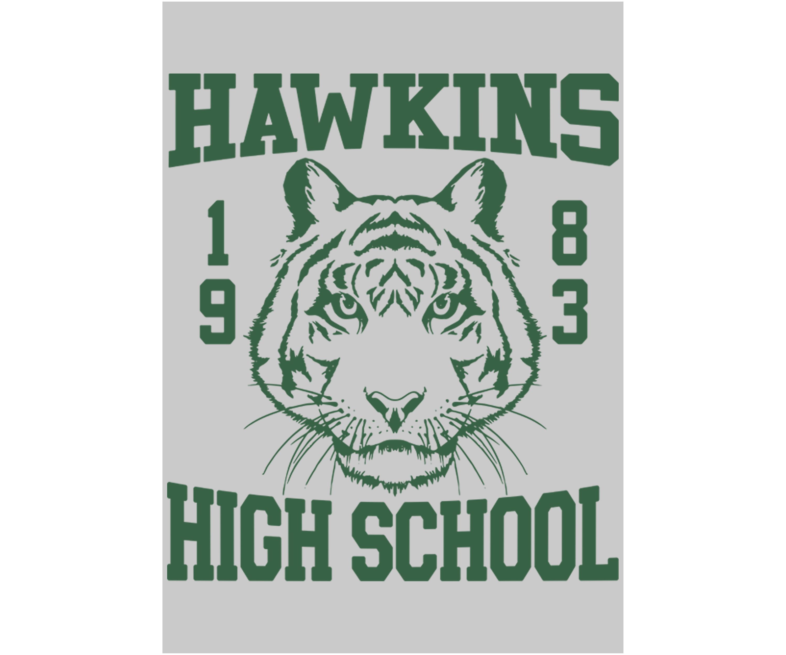 Hawkins High Tiger 1983 Crew Graphic Fleece Sweatshirt