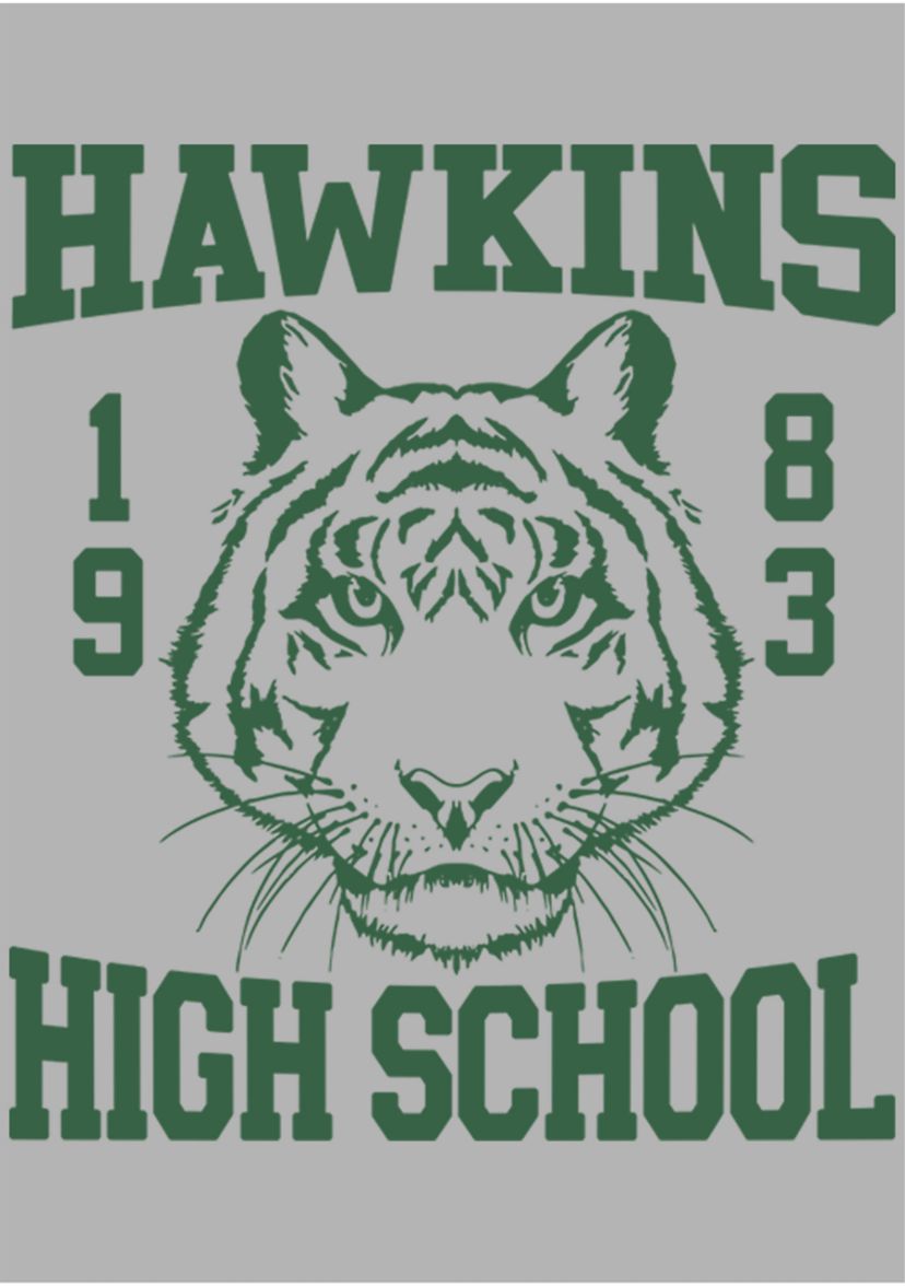 Hawkins High Tiger 1983 Graphic Fleece Hoodie