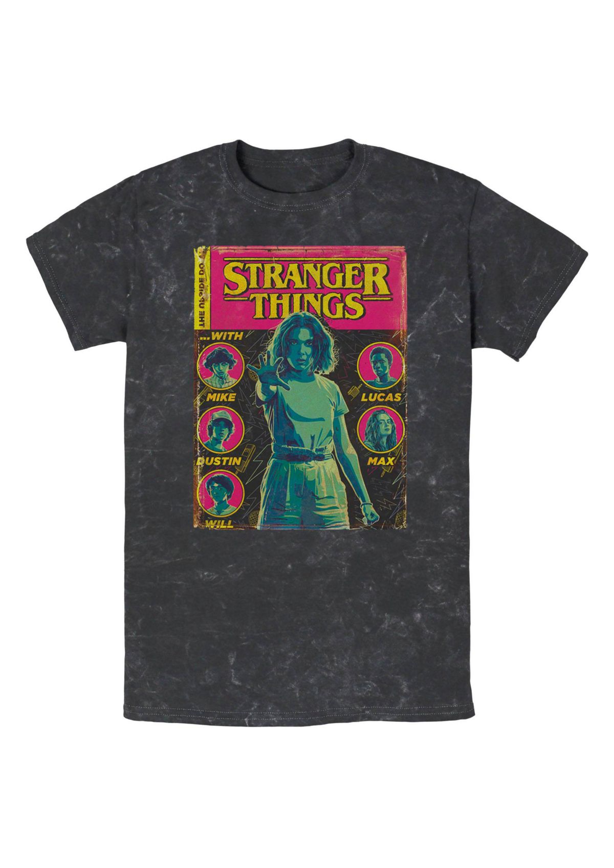 ABSOLUTE CULT STRANGER THINGS - COMIC COVER TEE - T-shirt con stampa - black/nero