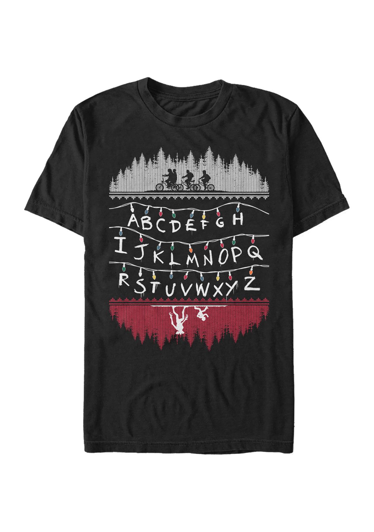  Alphabet Lights Short Sleeve Graphic T-Shirt