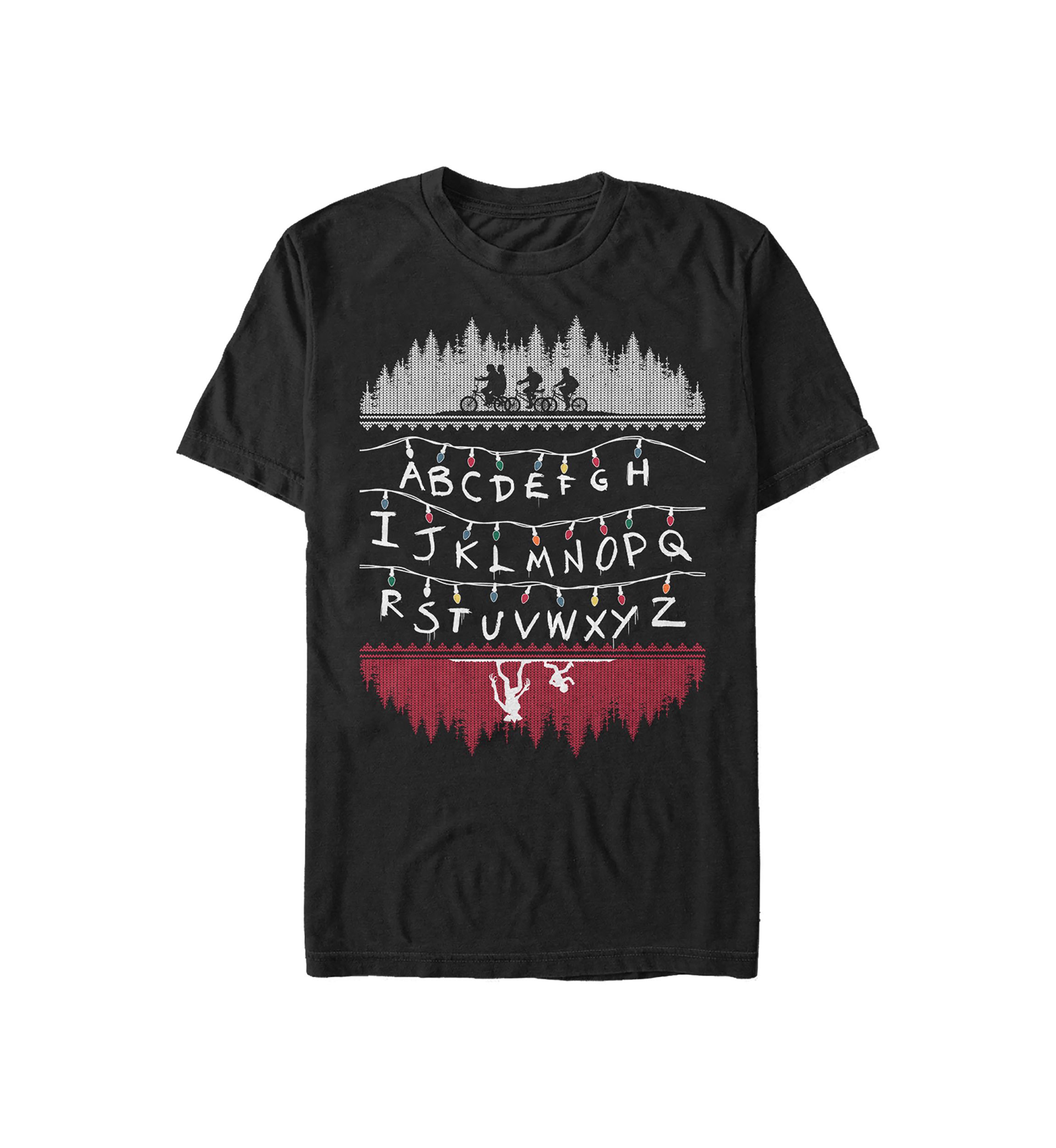  Alphabet Lights Short Sleeve Graphic T-Shirt