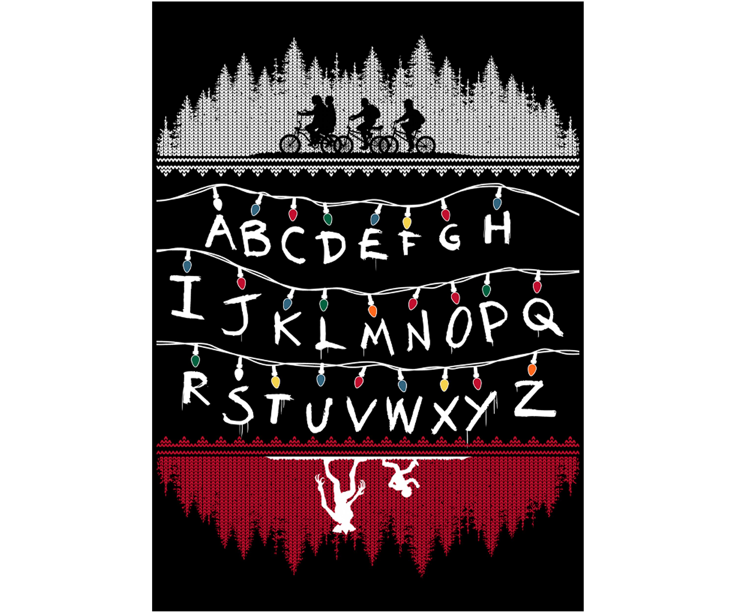  Alphabet Lights Short Sleeve Graphic T-Shirt