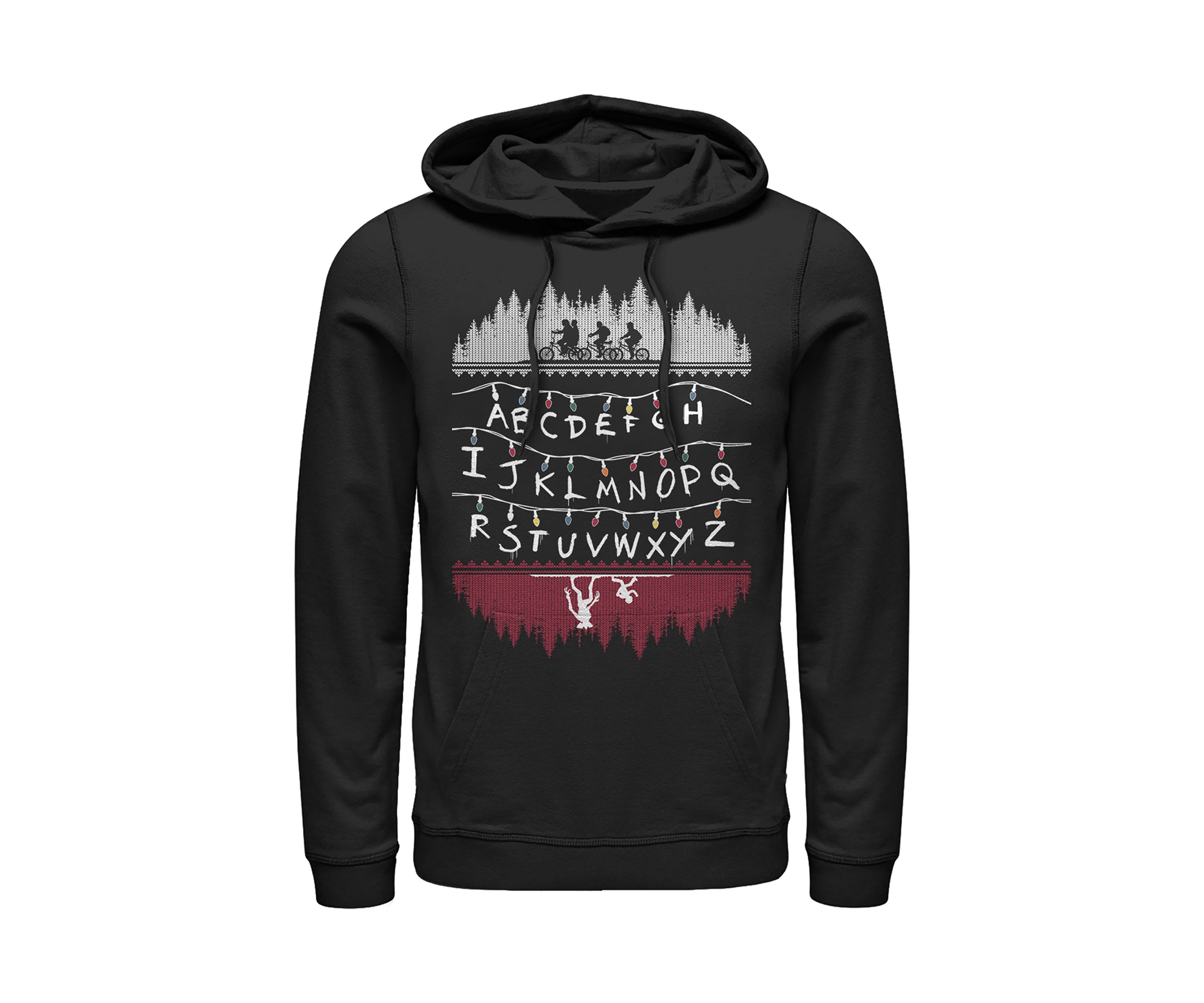 Alphabet Lights Fleece Graphic Hoodie
