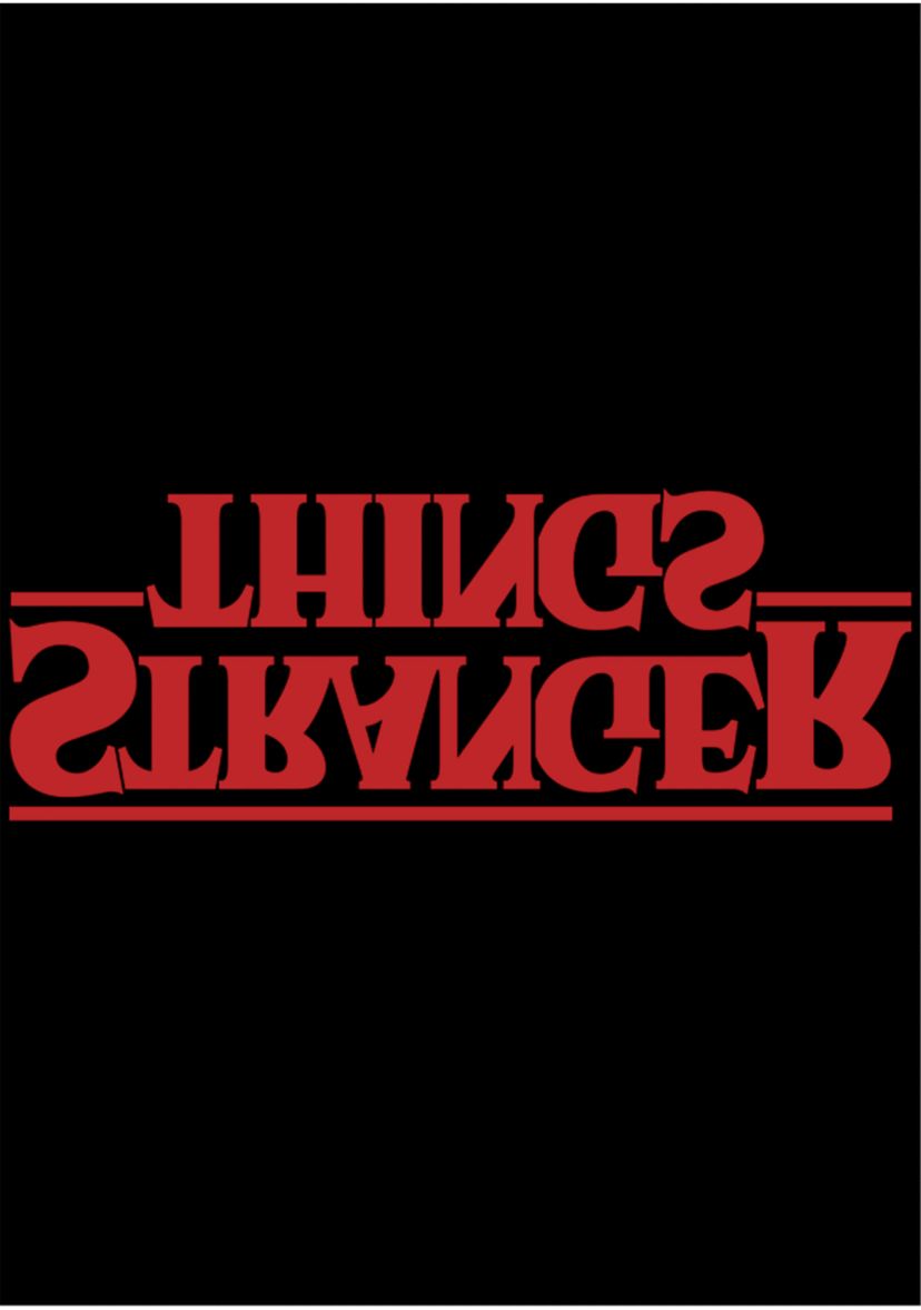 Stranger Upside Down Logo Short Sleeve Graphic T-Shirt