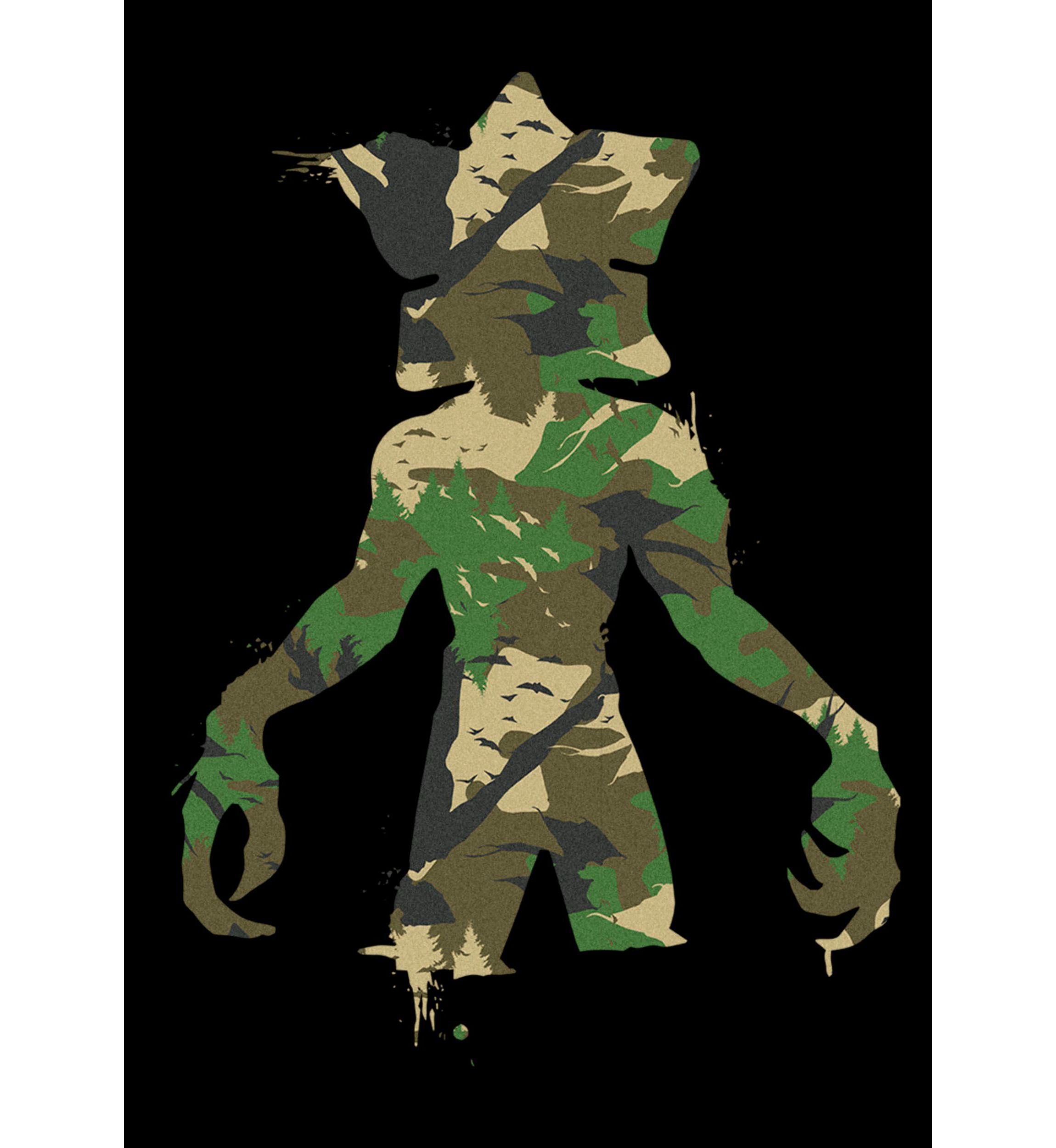 Camo Monster Graphic T-Shirt