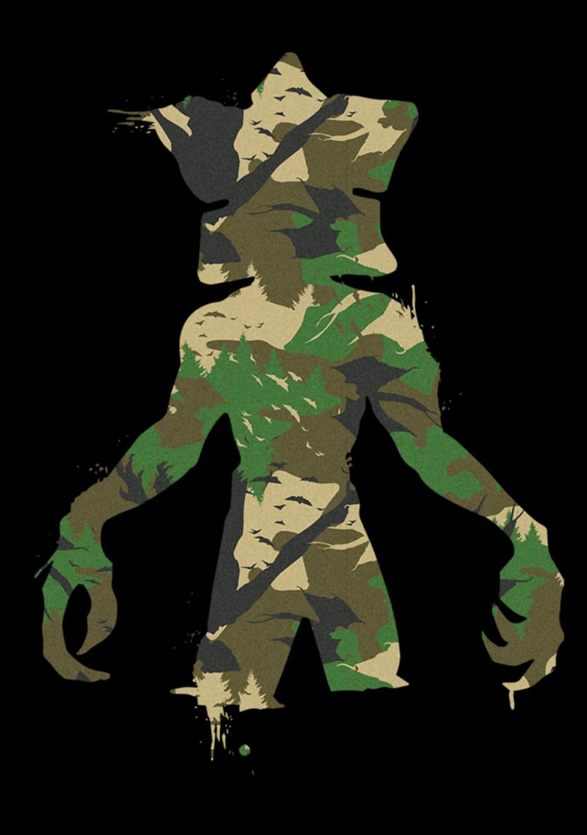 Camo Monster Graphic T-Shirt