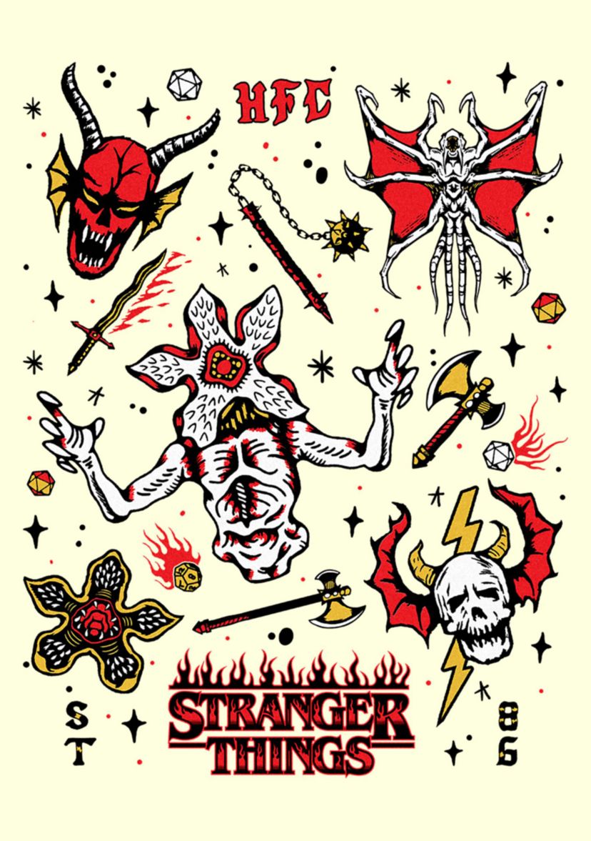 Stranger Flash Sheet Graphic T-Shirt