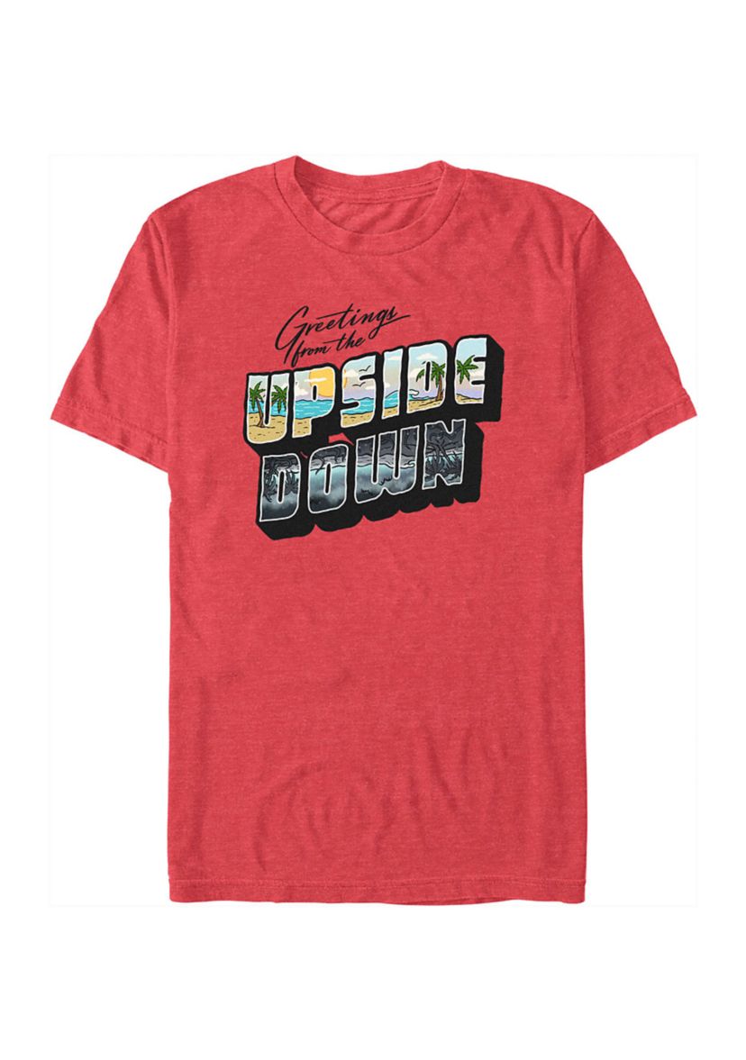 Upsidedown Postcard Graphic T-Shirt