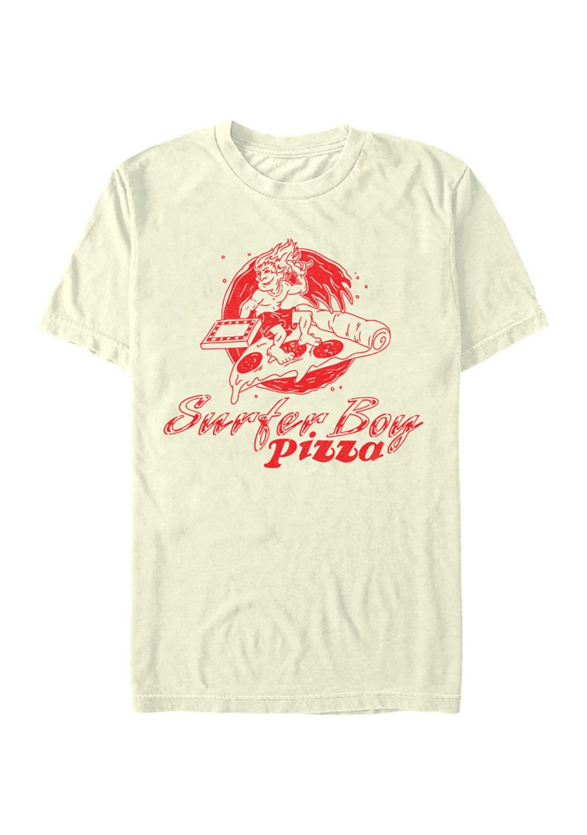 Surfer Pizza Graphic T-Shirt