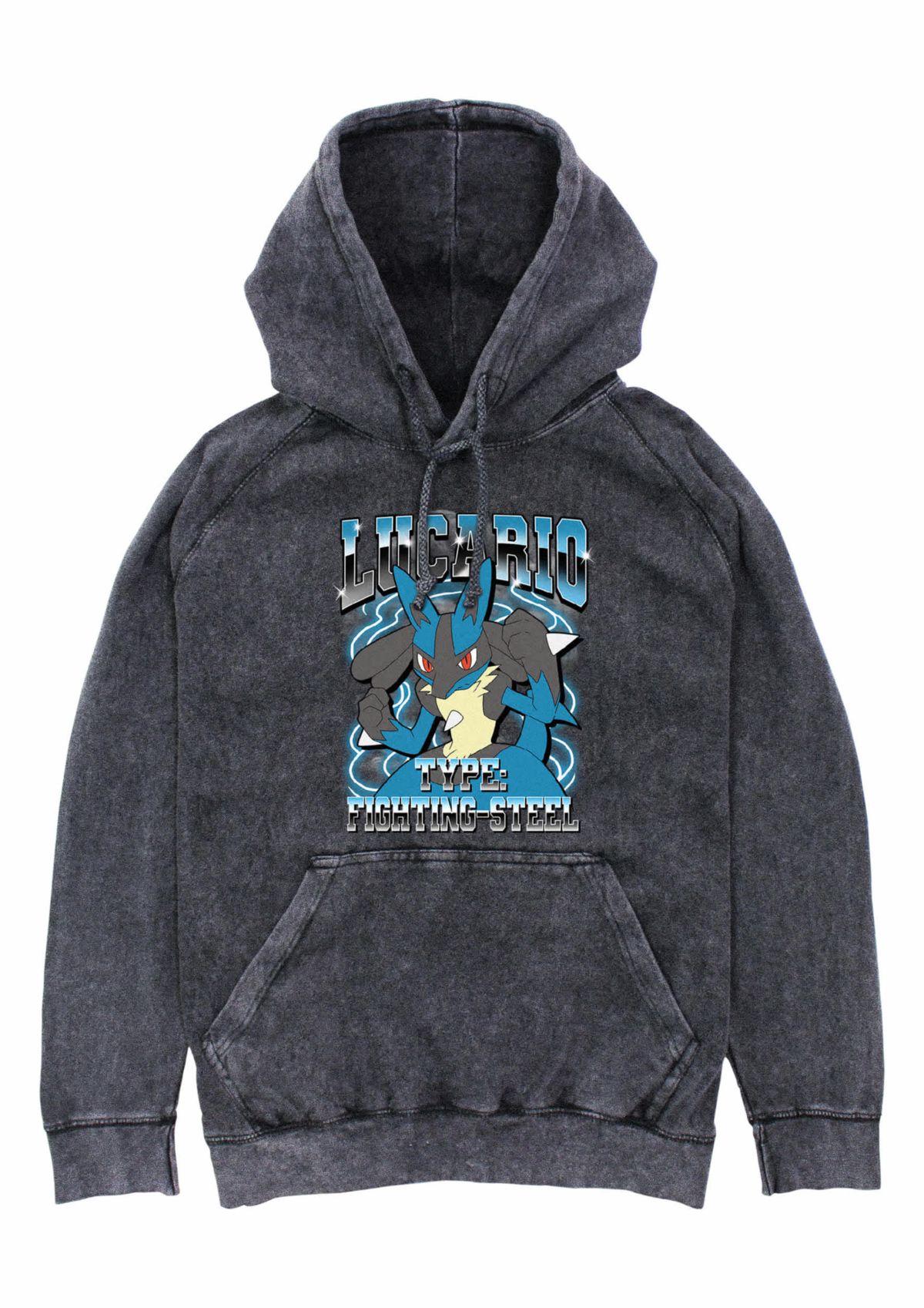 Lucario Is He Graphic Fleece Hoodie