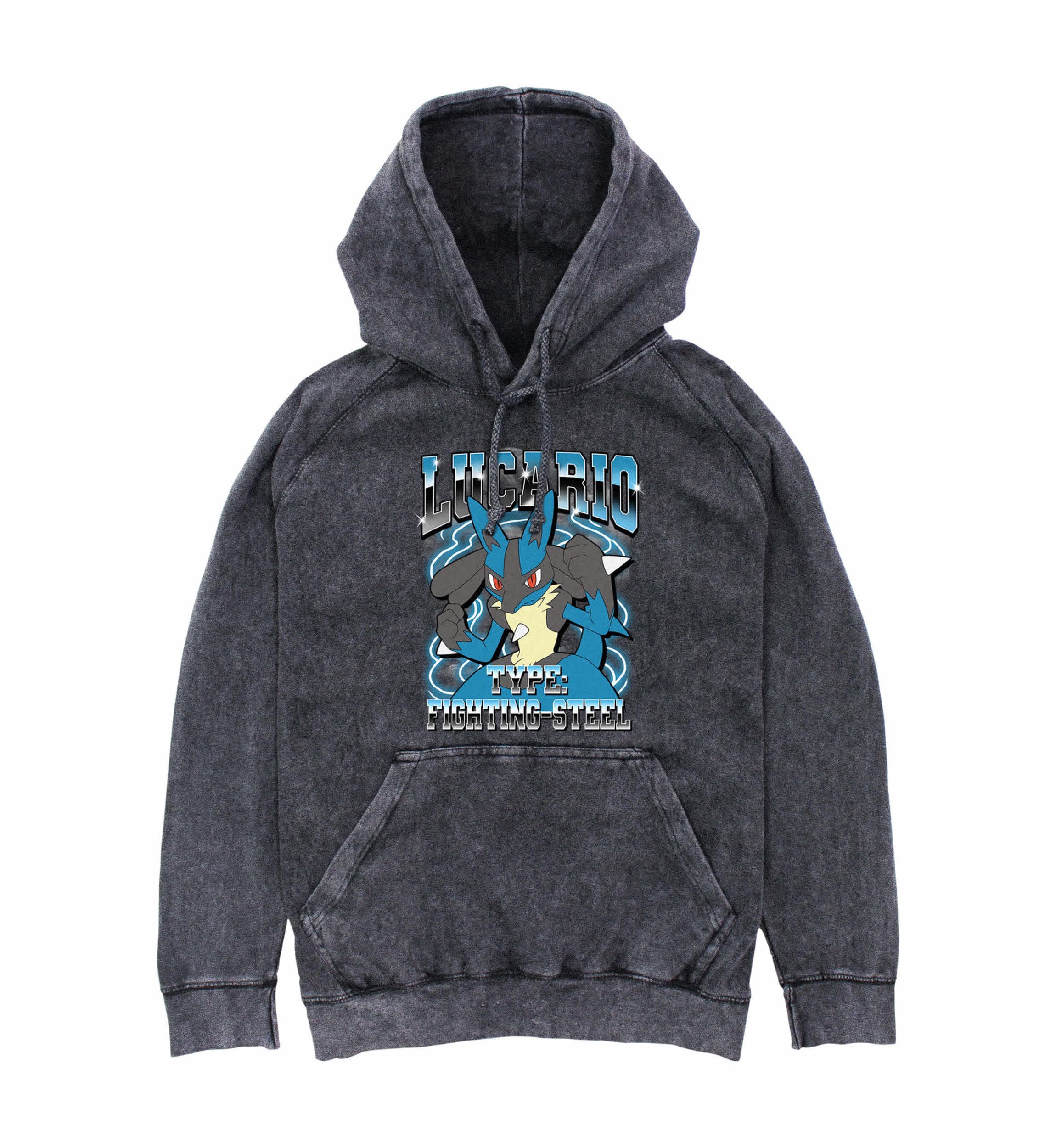 Lucario Is He Graphic Fleece Hoodie