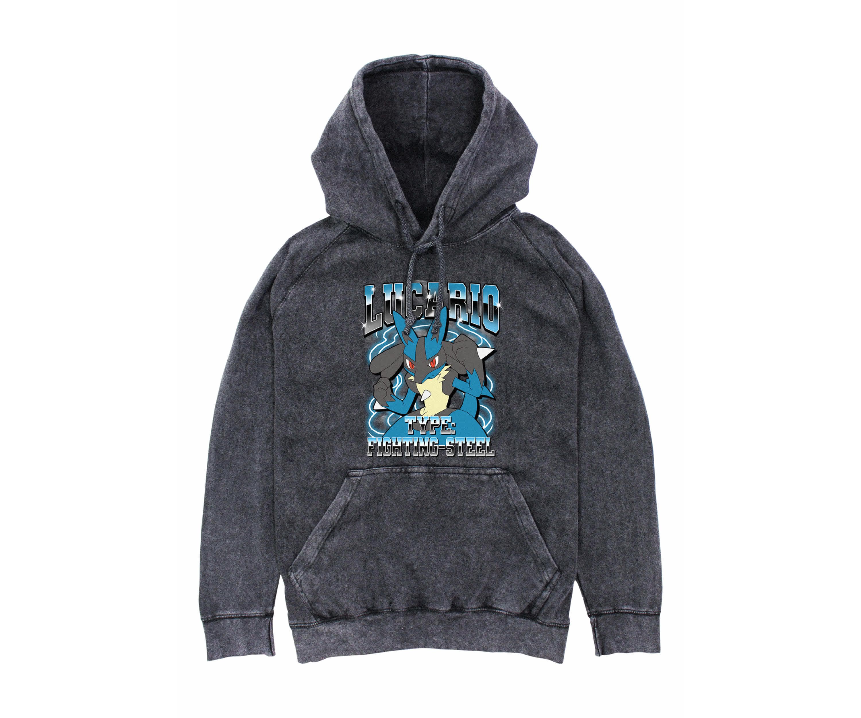 Lucario Is He Graphic Fleece Hoodie