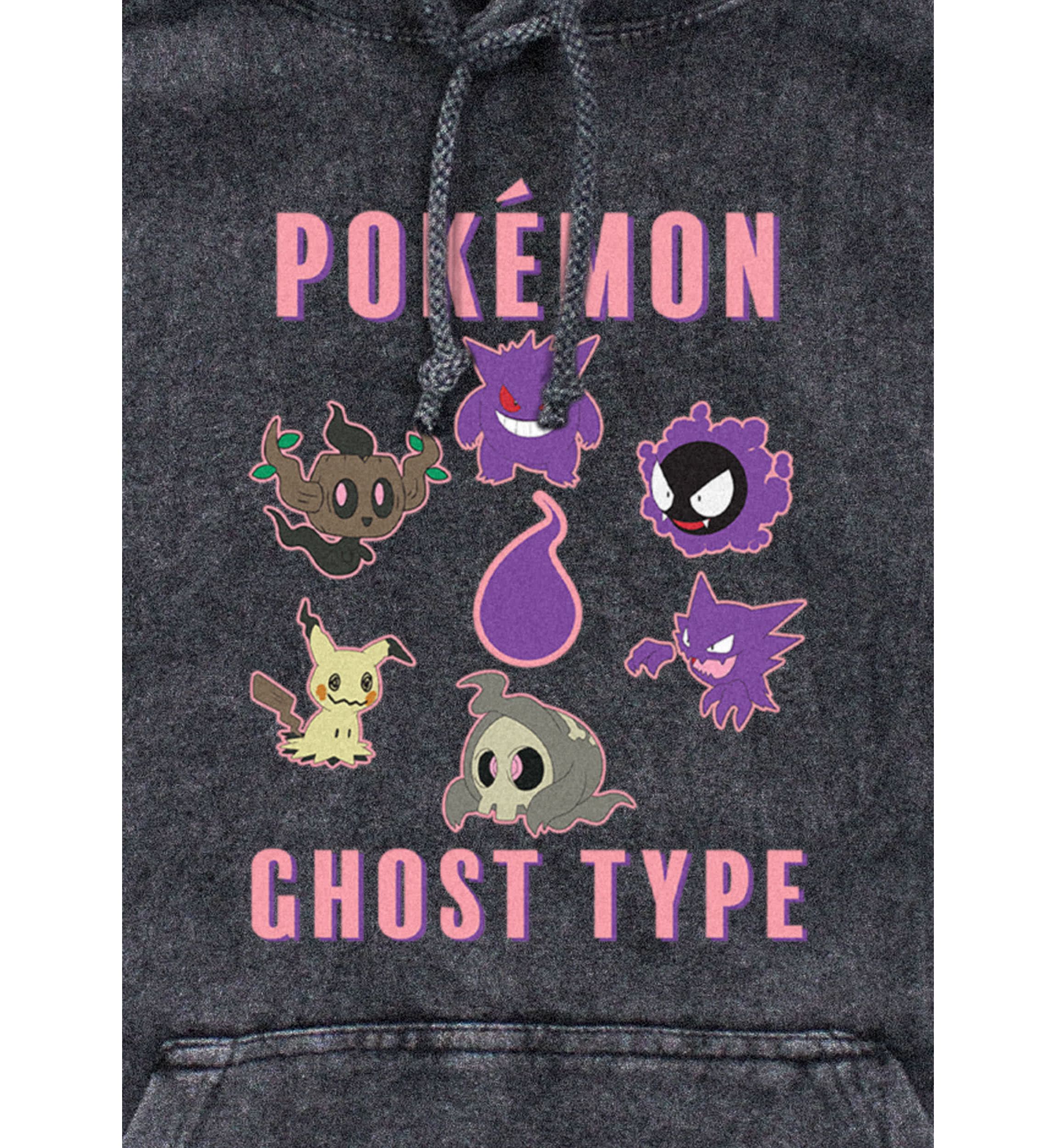 Pkmn Team Ghost Group Graphic Fleece Hoodie