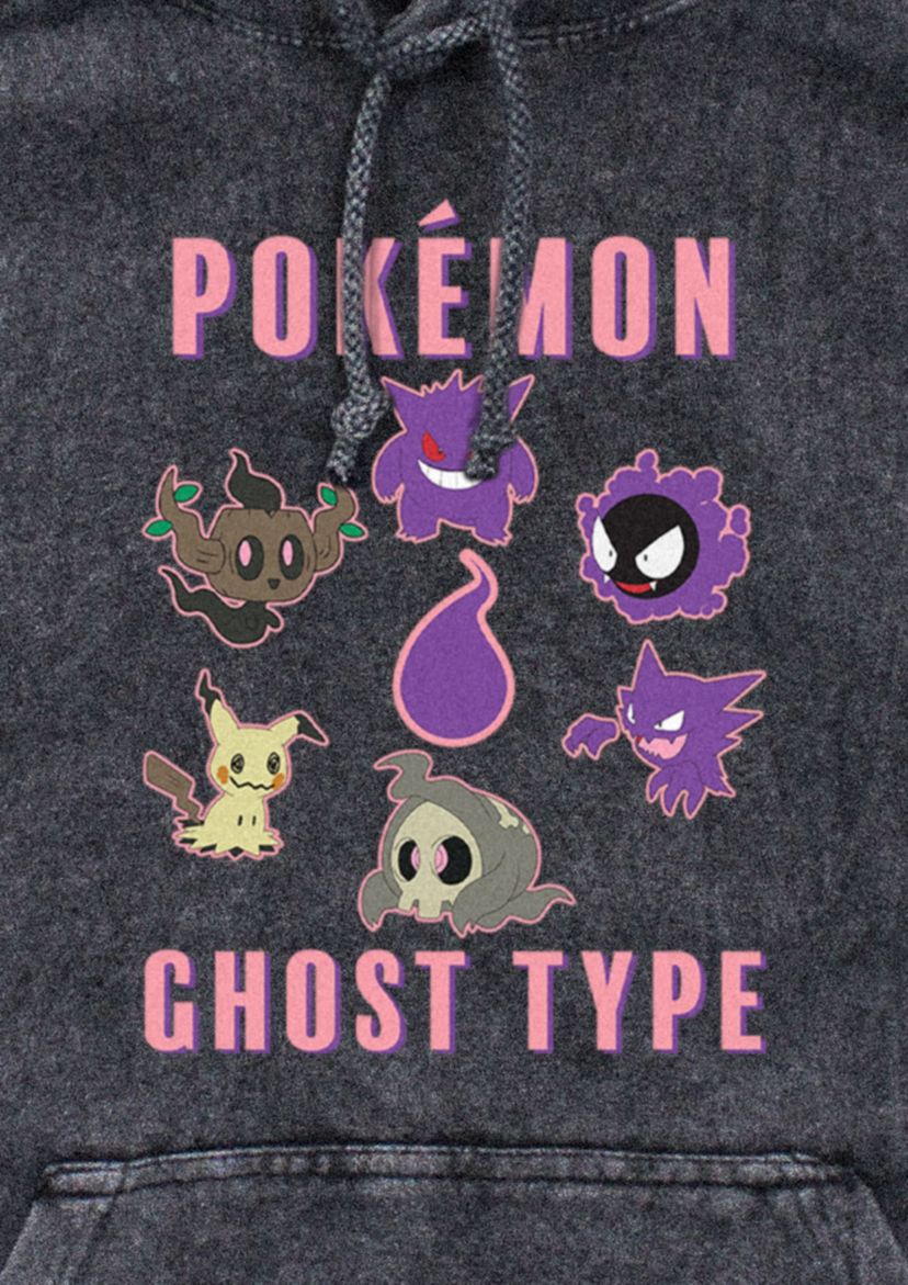 Pkmn Team Ghost Group Graphic Fleece Hoodie