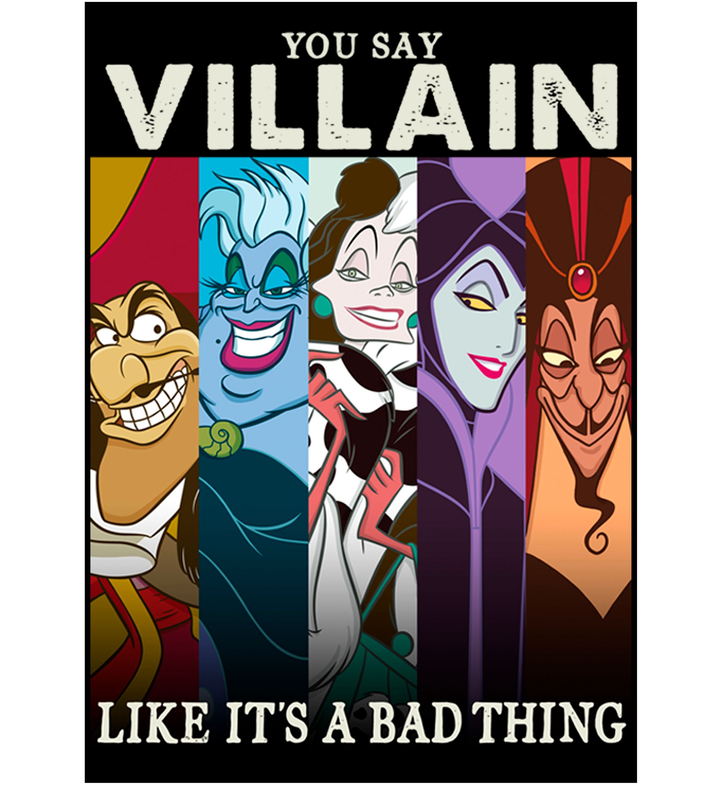 Big & Tall Disney® Villains Like Bad Graphic Short Sleeve T-Shirt